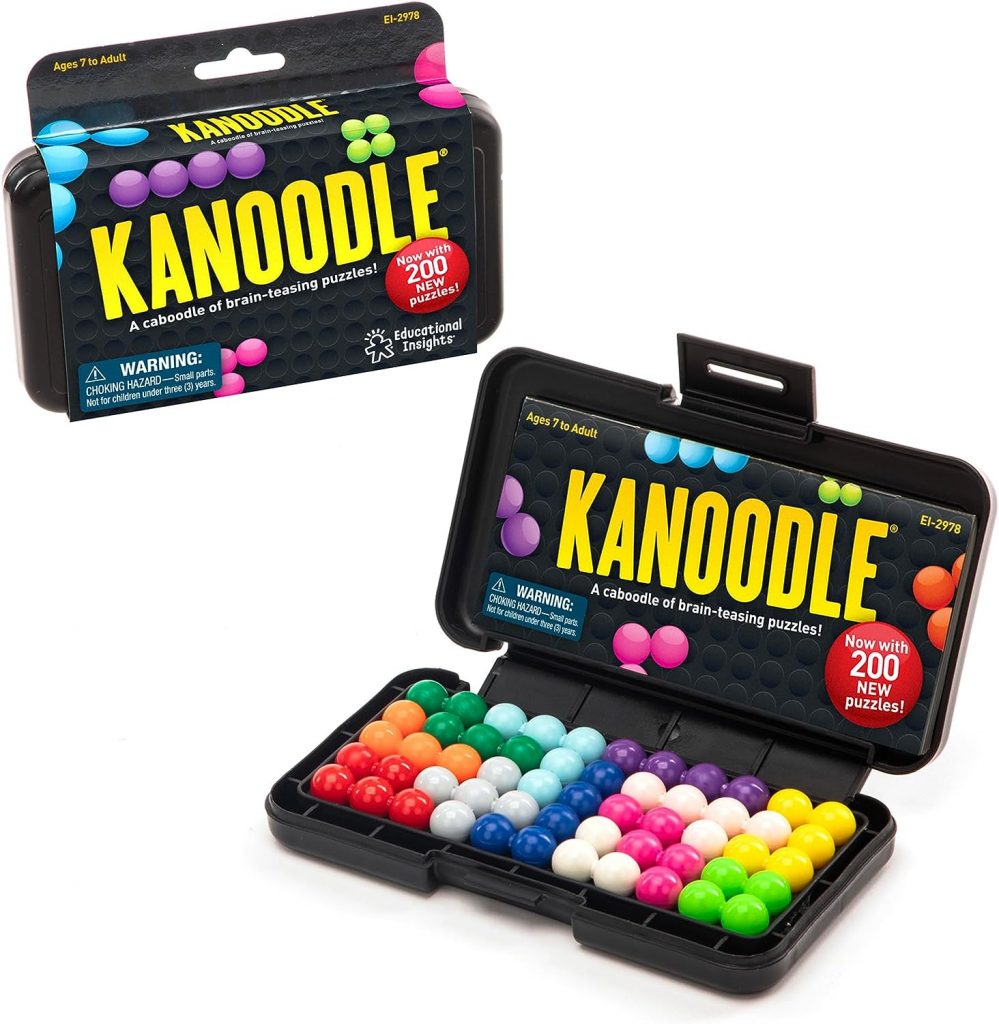 Educational Insights Kanoodle 3D Brain Teaser Puzzle Game, Featuring 200 Challenges, Ages 7+