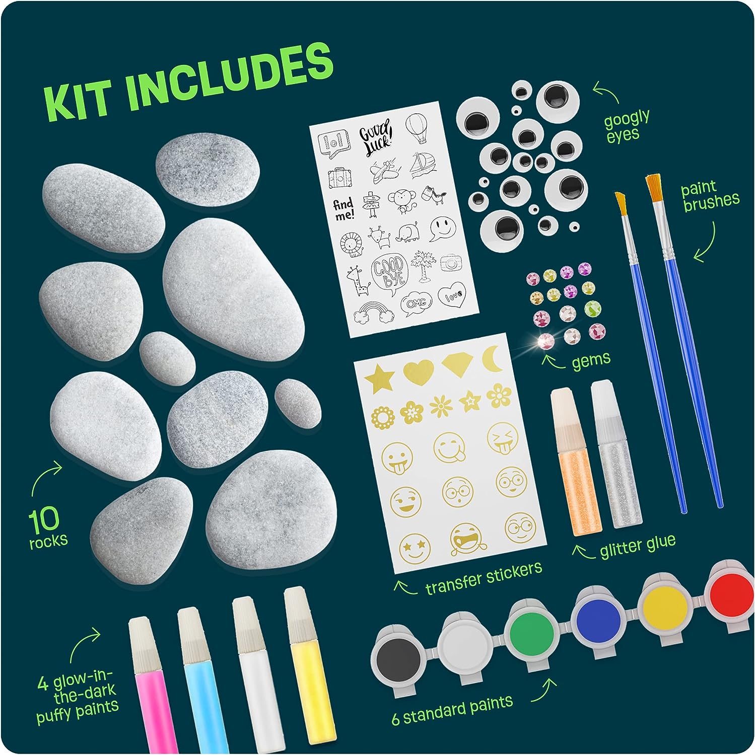 kids rock painting kit review