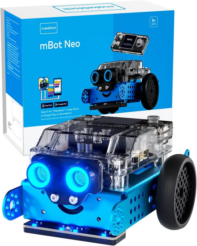 Makeblock mBot Neo Robot Toys, Robot Kit STEM Projects for Kids Ages 8-12, Coding for Kids Support Scratch  Python Programming, STEM Toys Building Toys Gifts for Boys Girls 8+ Years Old