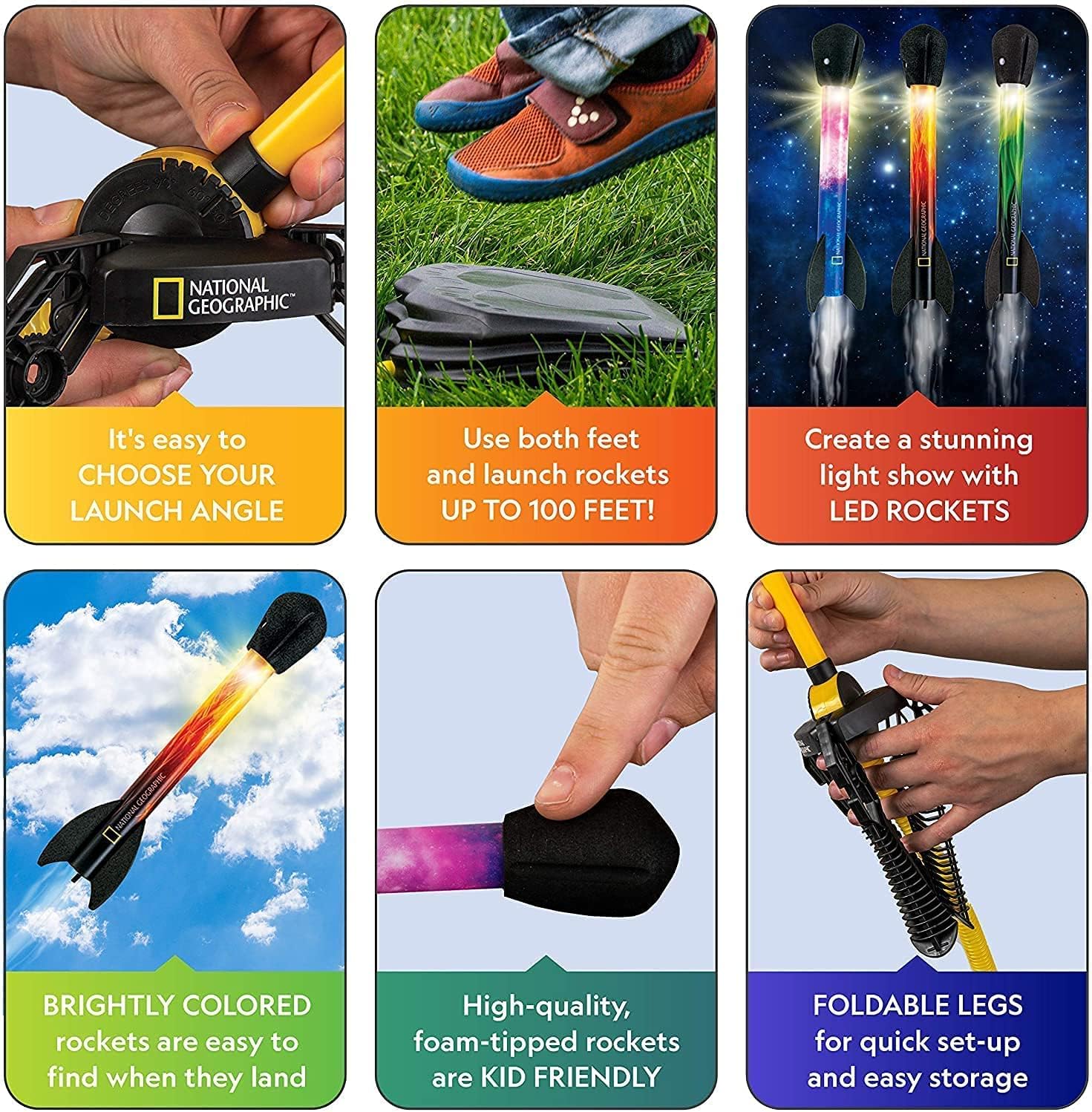 national geographic light up air rockets review