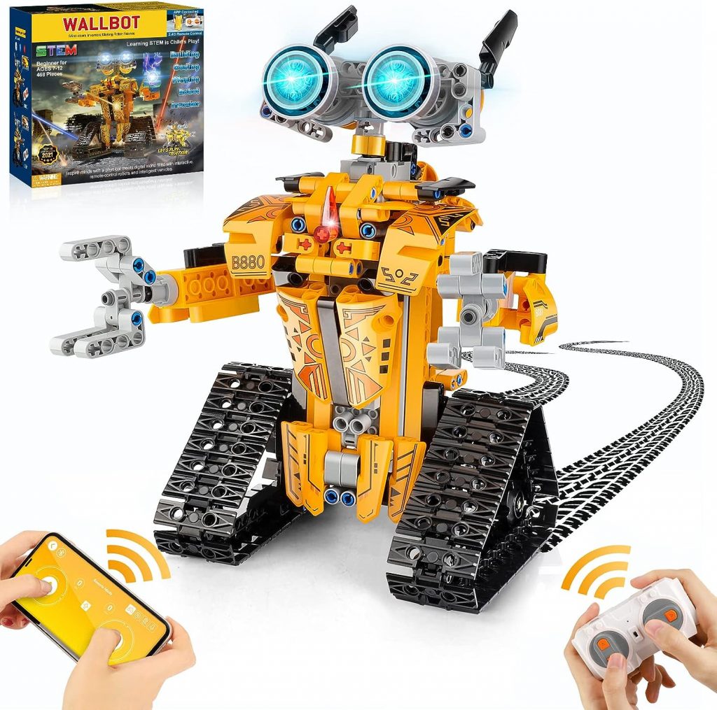 Sillbird STEM Projects for Kids Ages 8-12, Remote  APP Controlled Robot Building Kit Birthday Gifts Toys for 7 8 9 10 12-15 Years Old Teen Boys Girls(468 Pieces)