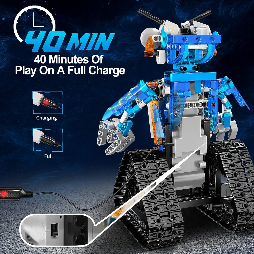 YOIFOY Technic STEM Toys for Kids 6 7 8 9 10 11 12, Remote  APP Controlled STEM Robot Building Kit Gifts Ideas Toys for Boys(369+ Pieces),New in 2023